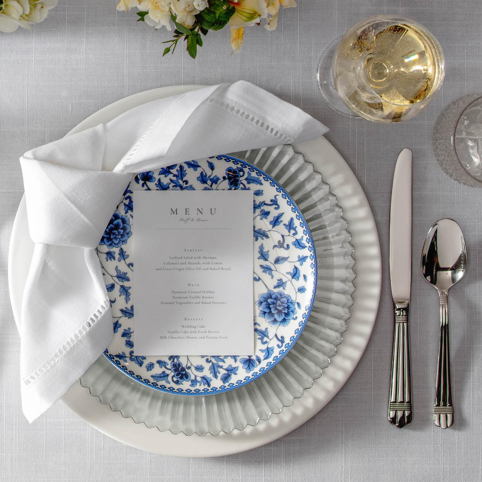Savannah Decorated Blue Dinnerware